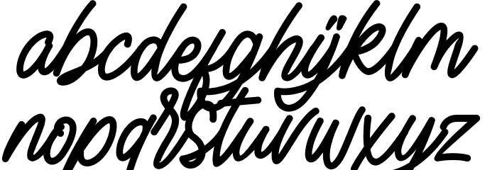 Watasyina Font LOWERCASE