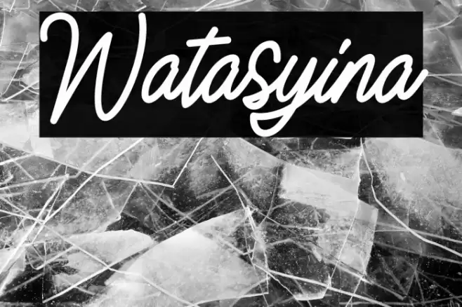Watasyina Font examples
