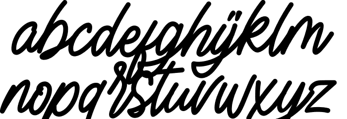 Watasyina Font LOWERCASE