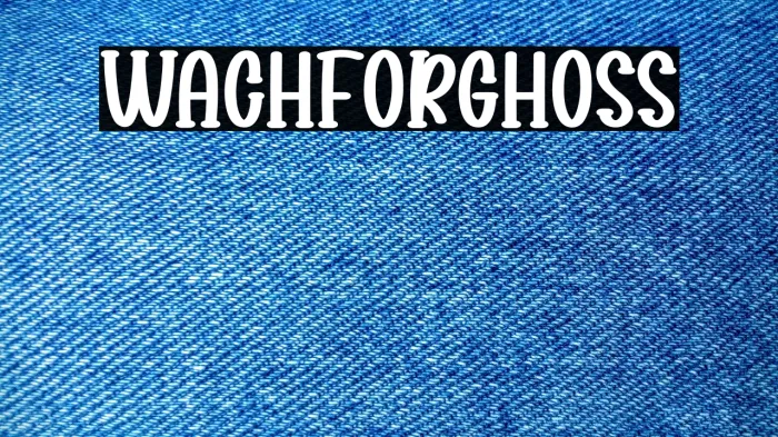 Watch For Ghosts Example 3