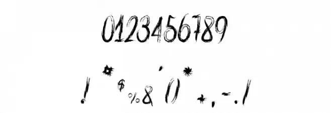 Watch Out Font OTHER CHARS