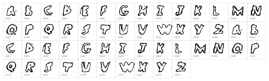 WatchBreaker Character Map