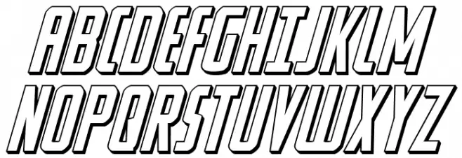 Watchtower 3D Italic Polices MAJUSCULES