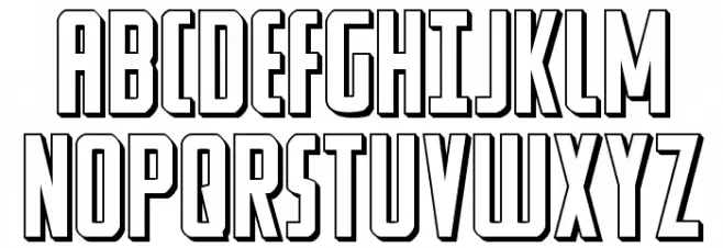 Watchtower 3D Regular Schriftart Groß