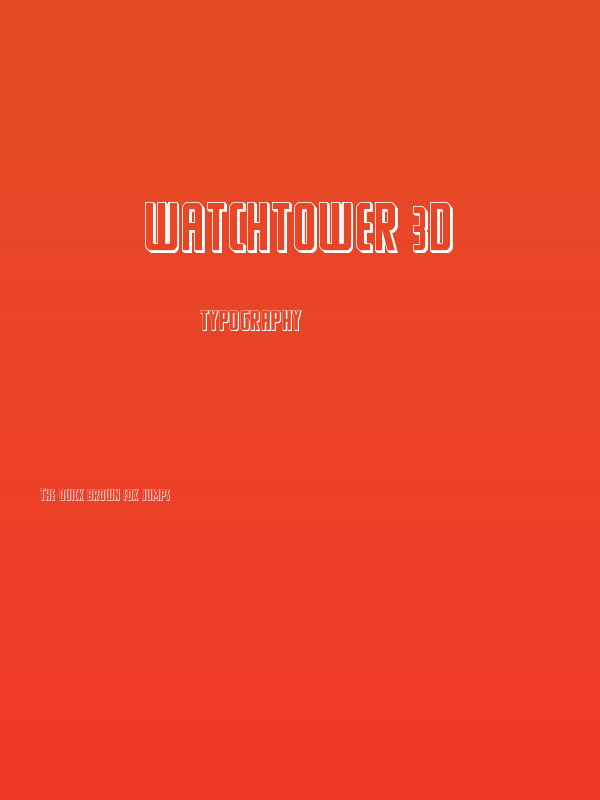 Watchtower 3D Poster