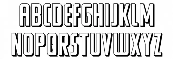 Watchtower 3D Font LOWERCASE