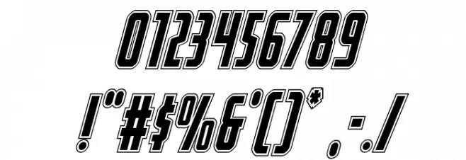 Watchtower Academy Italic Font OTHER CHARS