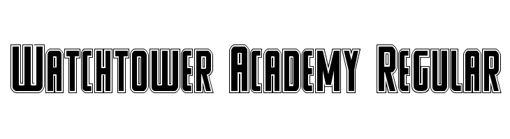 Watchtower Academy Regular  免费字体下载