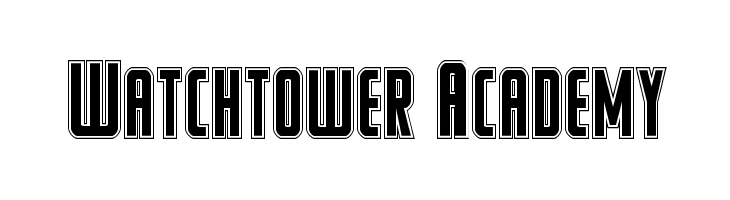 Watchtower Academy  フリーフォントのダウンロード
