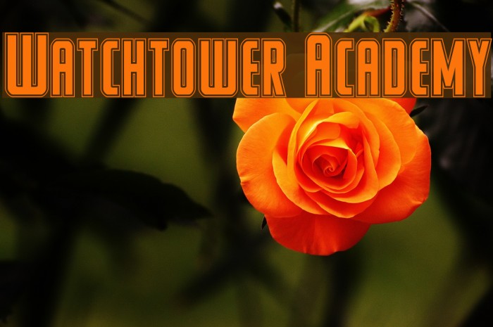 Watchtower Academy Font examples