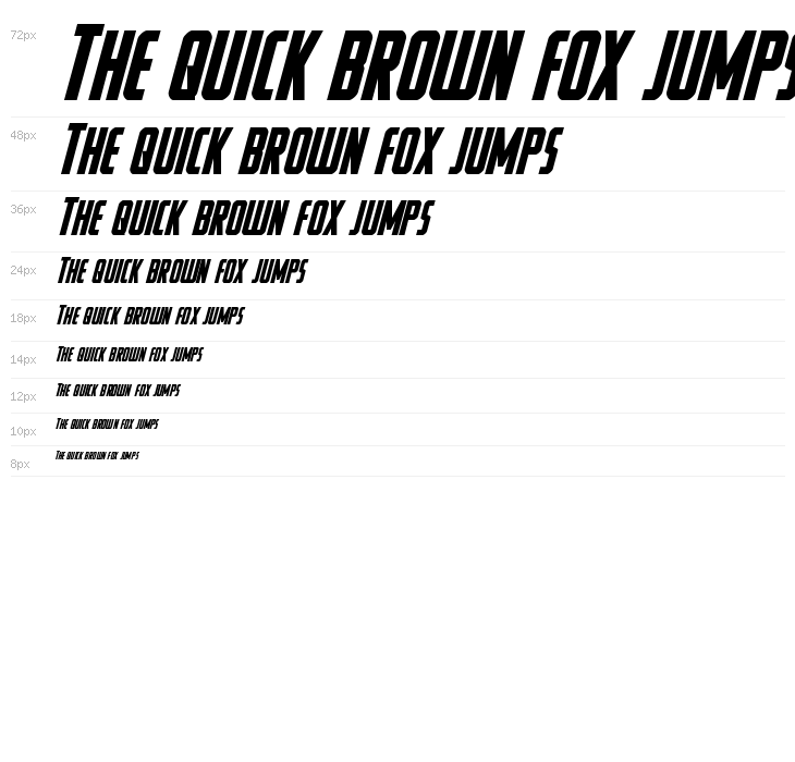 Watchtower Bold Italic Waterfall