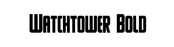 Watchtower Bold Font