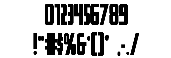 Watchtower Bold Font OTHER CHARS