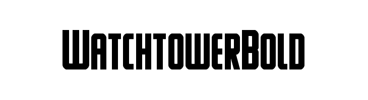 Watchtower Bold  नि: शुल्क फ़ॉन्ट्स डाउनलोड