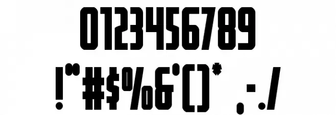 Watchtower Bold Font OTHER CHARS