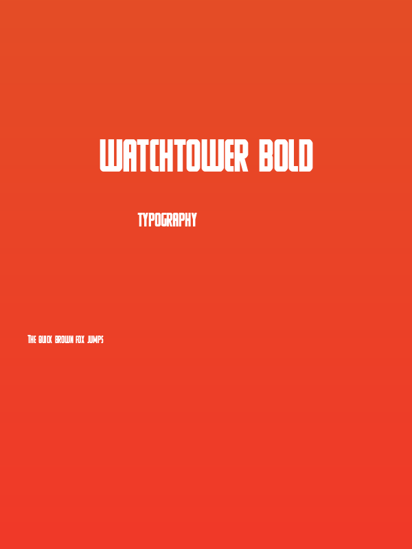 Watchtower Bold Poster