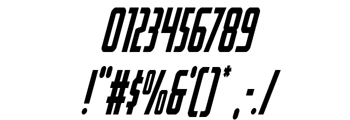 Watchtower Condensed Italic Font OTHER CHARS