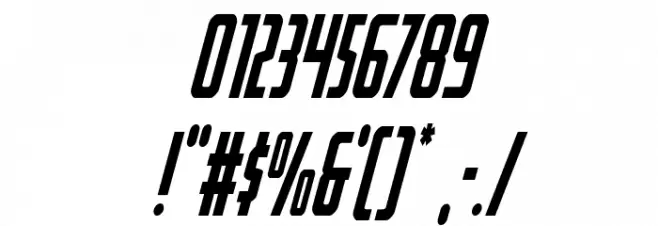 Watchtower Condensed Italic Font OTHER CHARS