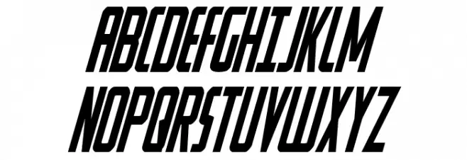 Watchtower Condensed Italic Schriftart Groß