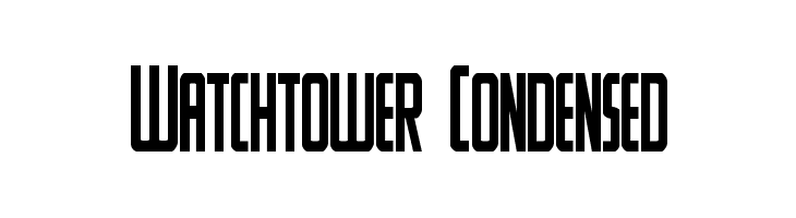 Watchtower Condensed Font