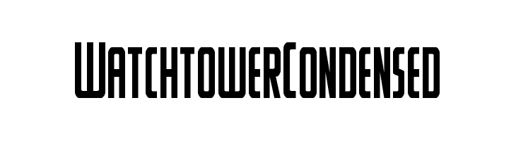 Watchtower Condensed  フリーフォントのダウンロード