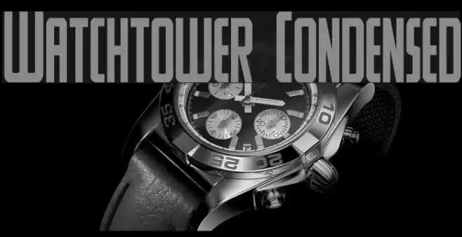 Watchtower Condensed Font examples