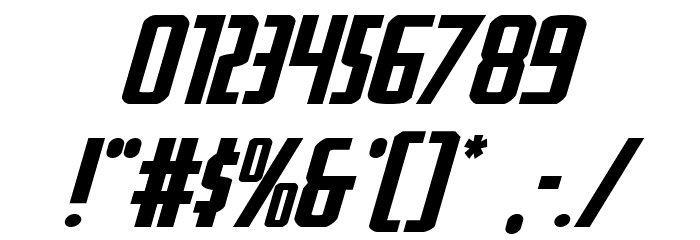 Watchtower Expanded Italic Font OTHER CHARS