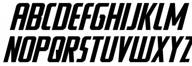 Watchtower Expanded Italic Schriftart Groß