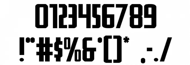 Watchtower Expanded Font OTHER CHARS