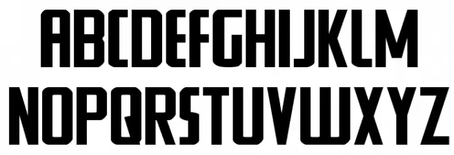 Watchtower Expanded Schriftart Kleinbuchstaben
