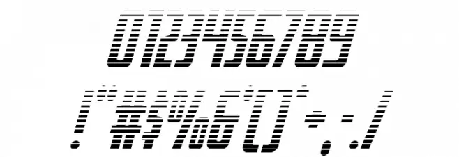 Watchtower Gradient Italic Font OTHER CHARS