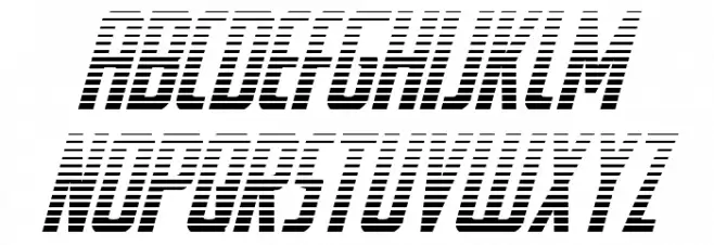 Watchtower Gradient Italic Schriftart Groß