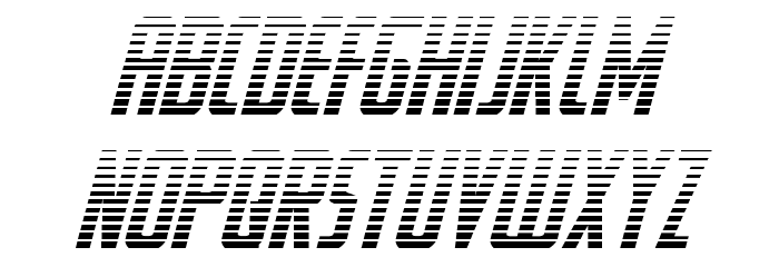 Watchtower Gradient Italic Font LOWERCASE