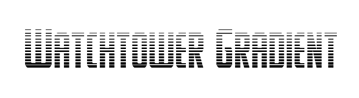 Watchtower Gradient  font caratteri gratis