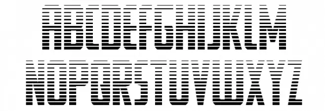 Watchtower Gradient Font Litere mari