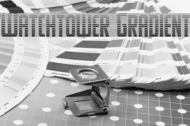 Watchtower Gradient Font examples