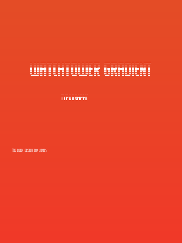 Watchtower Gradient Poster