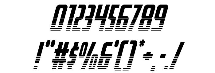 Watchtower Halftone Italic Font OTHER CHARS