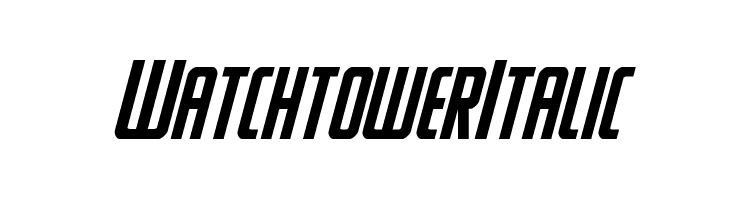 Watchtower Italic  Fuentes Gratis Descargar
