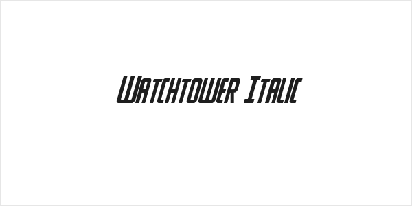 Watchtower Italic Logo