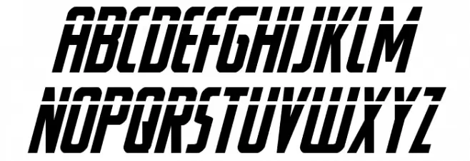 Watchtower Laser Italic फ़ॉन्ट अपरकेस