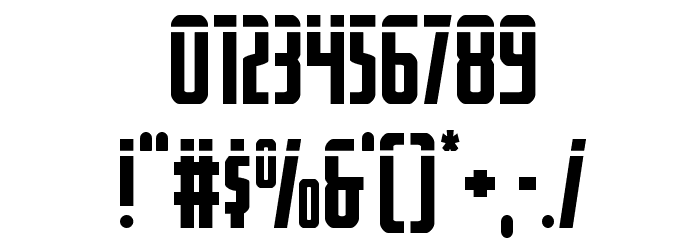 Watchtower Laser Font OTHER CHARS