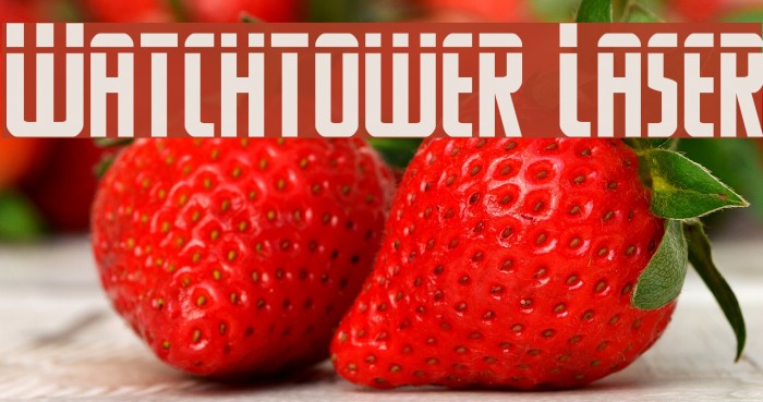 Watchtower Laser Font examples