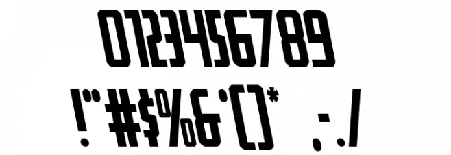 Watchtower Leftalic Font OTHER CHARS