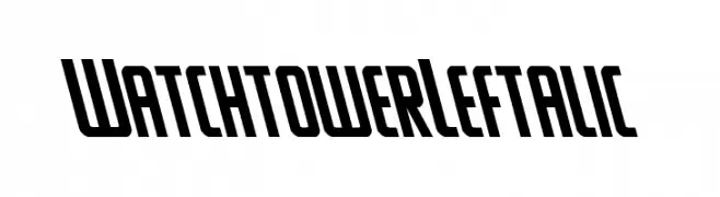 Watchtower Leftalic  नि: शुल्क फ़ॉन्ट्स डाउनलोड