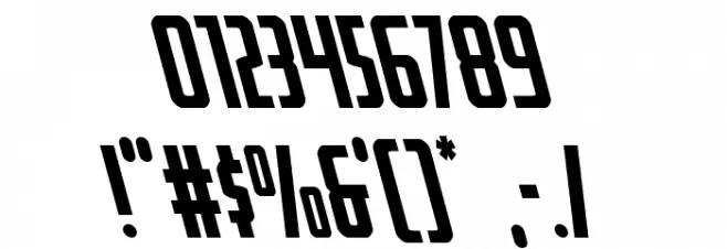 Watchtower Leftalic Font OTHER CHARS