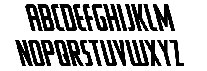 Watchtower Leftalic Font LOWERCASE