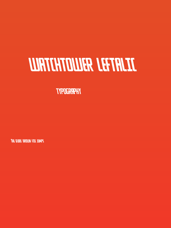 Watchtower Leftalic Poster
