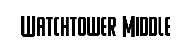 Watchtower Middle  baixar fontes gratis
