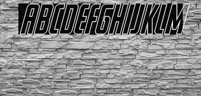 Watchtower Outline Italic Font examples